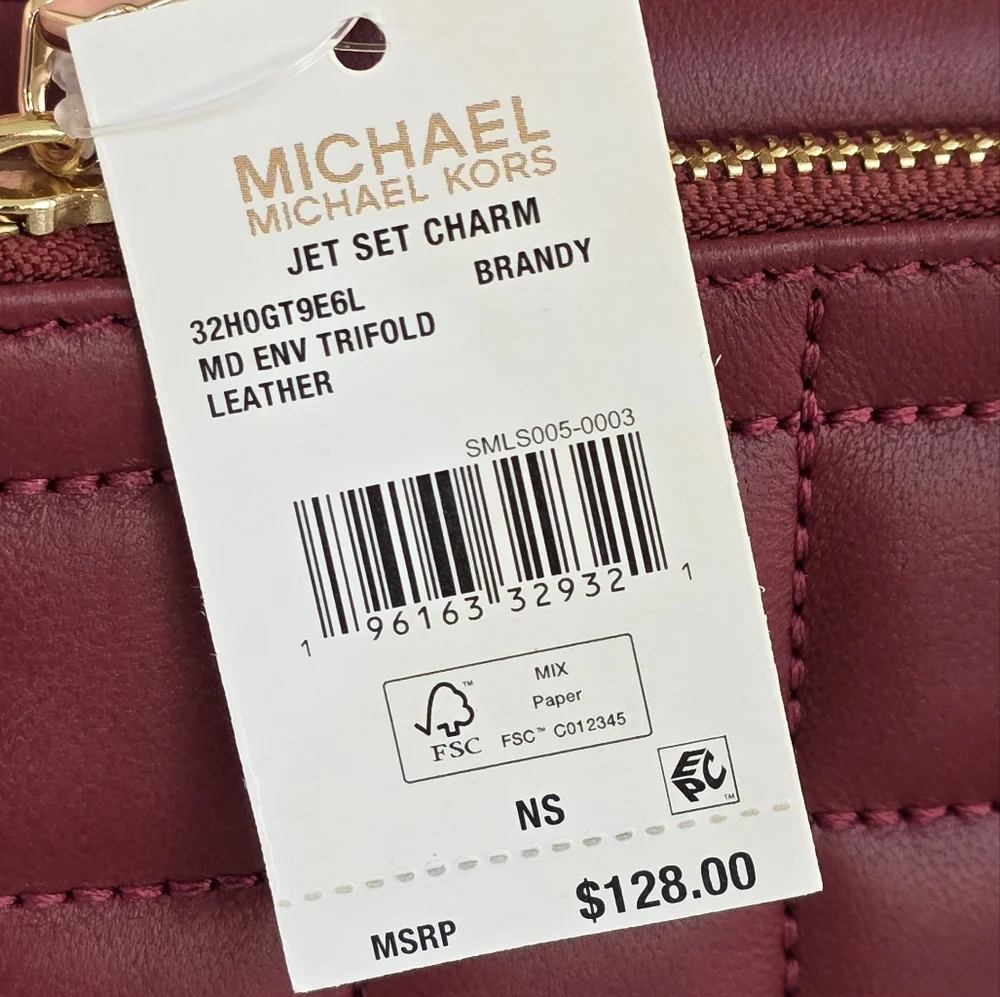 Michael Kors Jet Set Medium Envelope Trifold Wallet